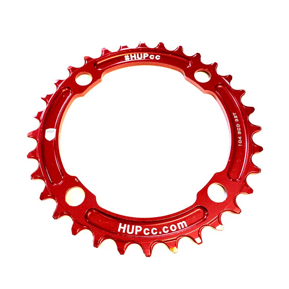 HUP 104bcd 4-Bolt Narrow-Wide CX/Road/MTB Chainrings
