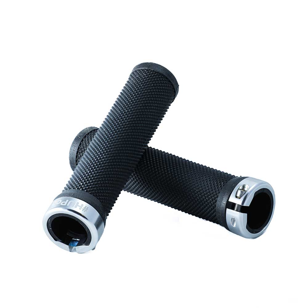 HUP Youth/Adult MTB Handlebar Grips (Silver)