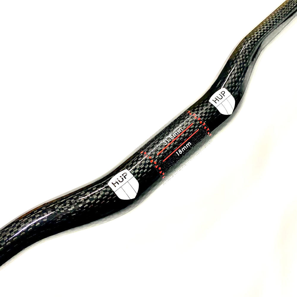 HUP 760mm carbon MTB Riser Handlebars: Kids Cyclocross/MTB XC/Tri Bikes
