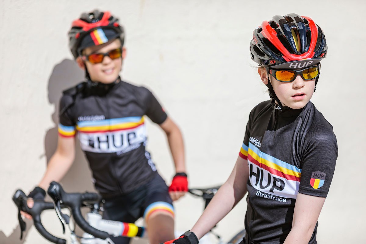 TEAM HUP Kids Short Sleeved Cycling Jersey