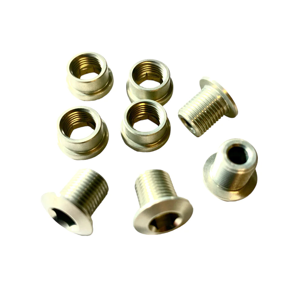 Aluminium Chainring Nut/Bolt set (x4) for HUPcc Cranks