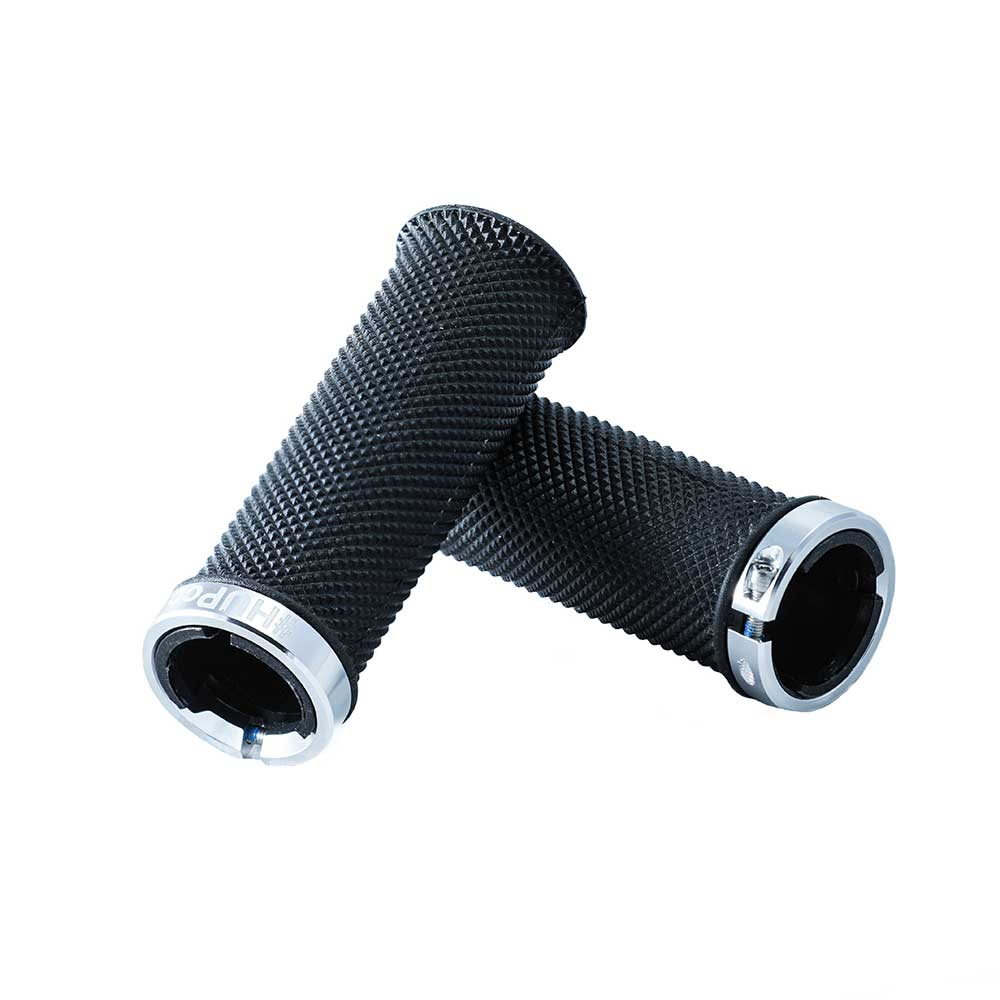 HUP Kids Short MTB Handlebar Grips (Silver)